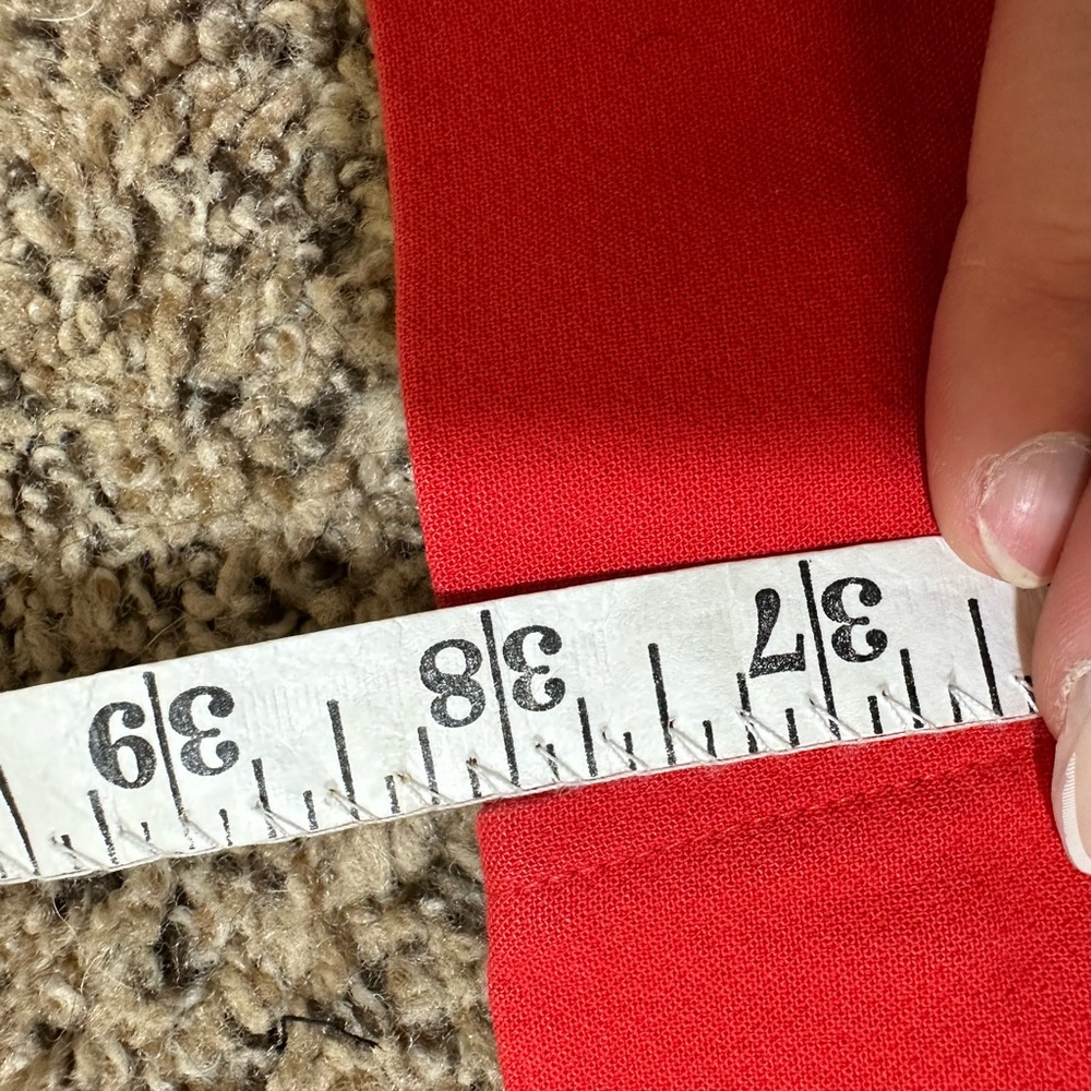 Shoshanna Very Flattering Red Sheath Dress with Seam Details - Size 12 - Picture 11 of 11